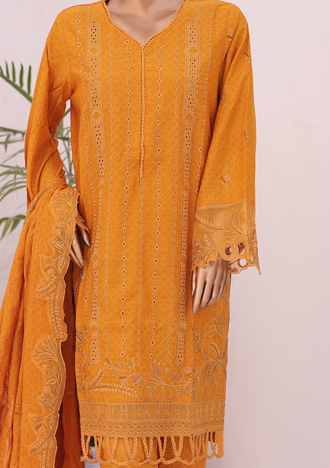 Bin Saeed Ready Made Embroidered Lawn Dress - db26217