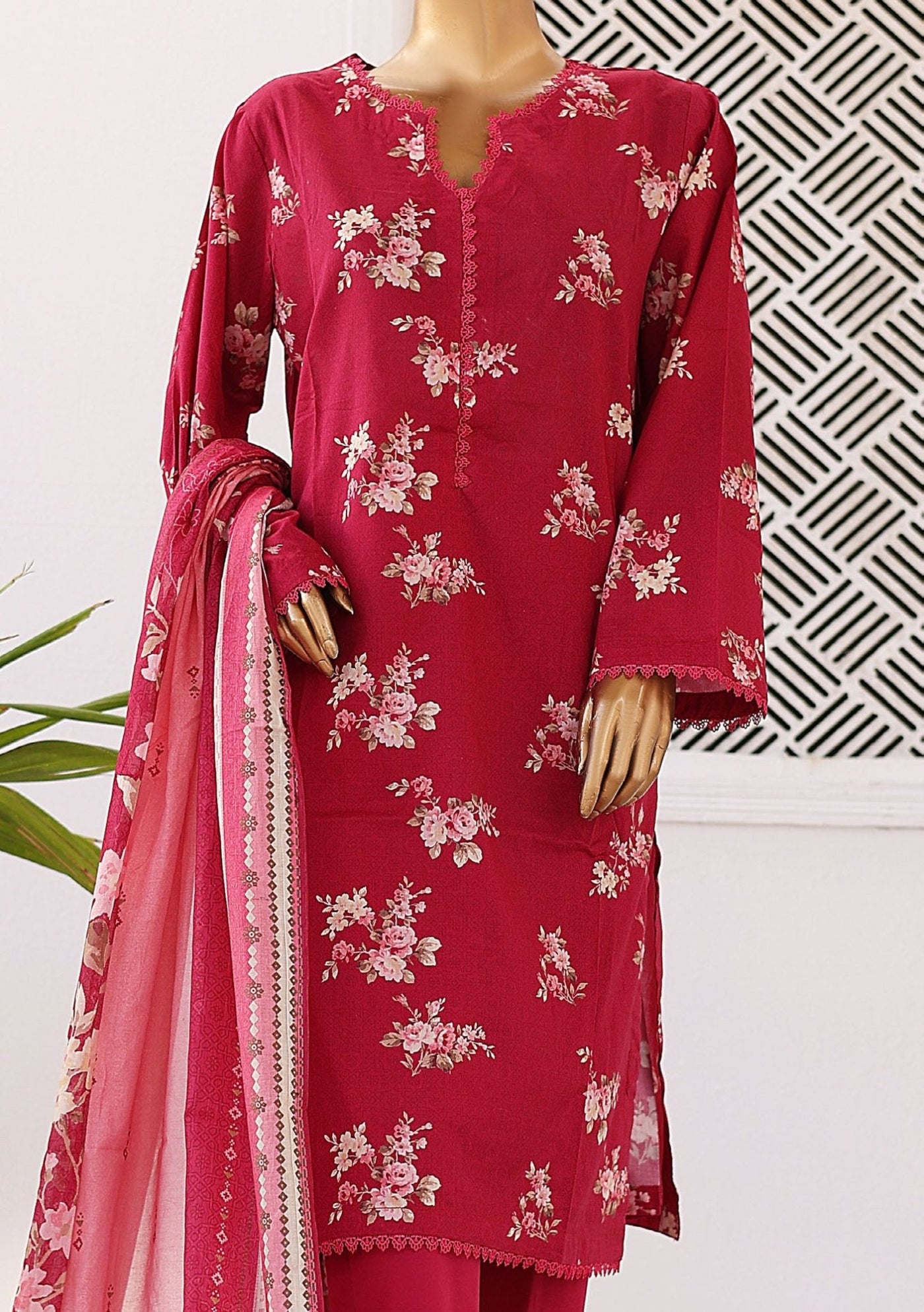 Bin Saeed Ready Made Printed Lawn Dress - db26227