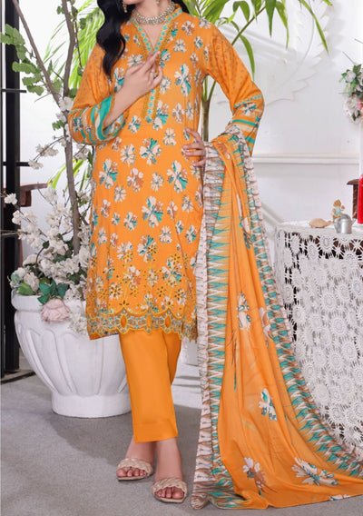 Dilkash Ready Made Embroidered Printed Lawn Dress - db26630