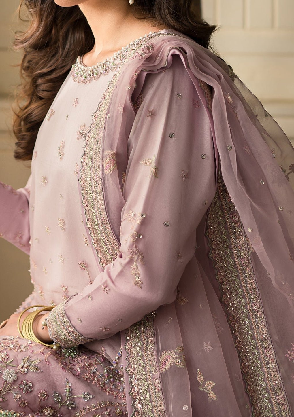 Emaan Adeel Bella Pakistani Luxury Organza Dress - db26605