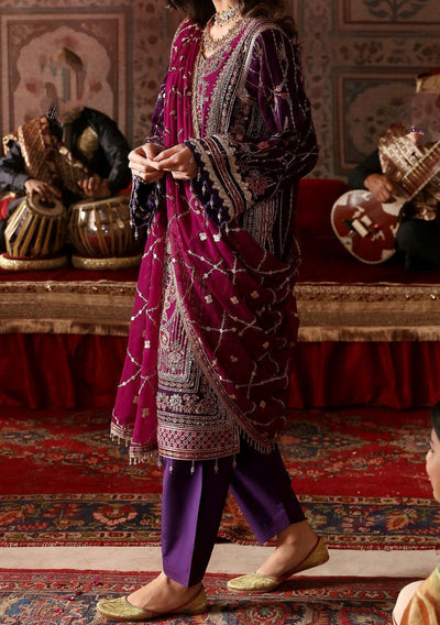 Emaan Adeel Ghazal Pakistani Luxury Chiffon Dress - db25856