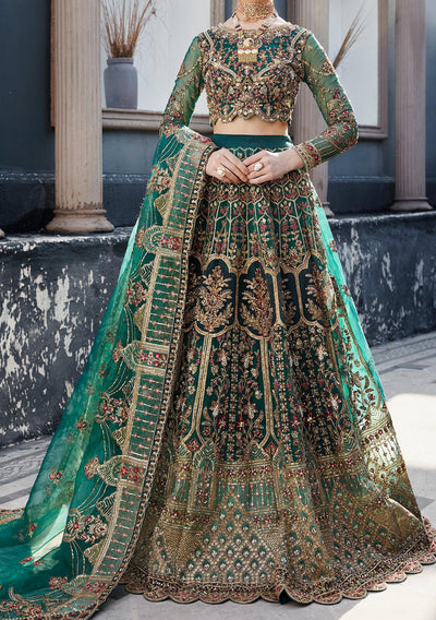 Emaan Adeel Pakistani Organza Lehenga Choli - db26854