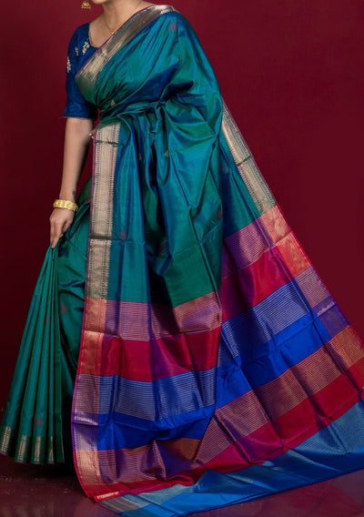 Exclusive Handwoven Katan Silk Saree - db27345