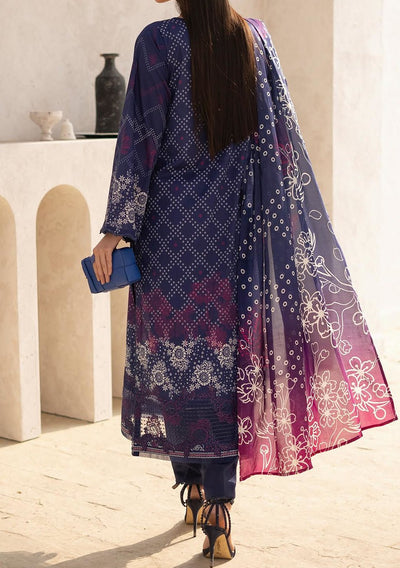 Gulljee Morja Ready Made Embroidered Printed Lawn - db26575