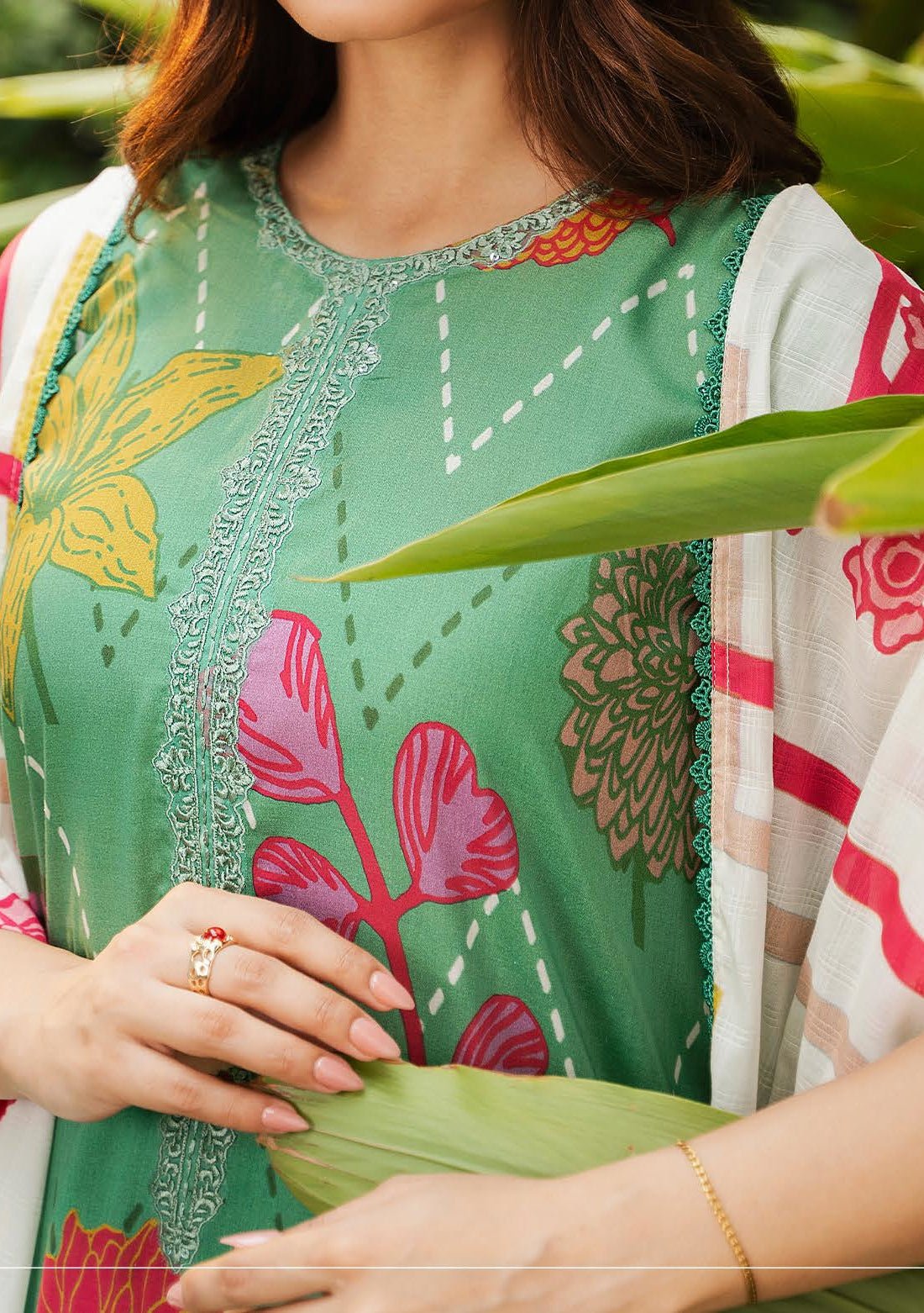 Gulljee Ready Made Digital Printed Lawn - db30022