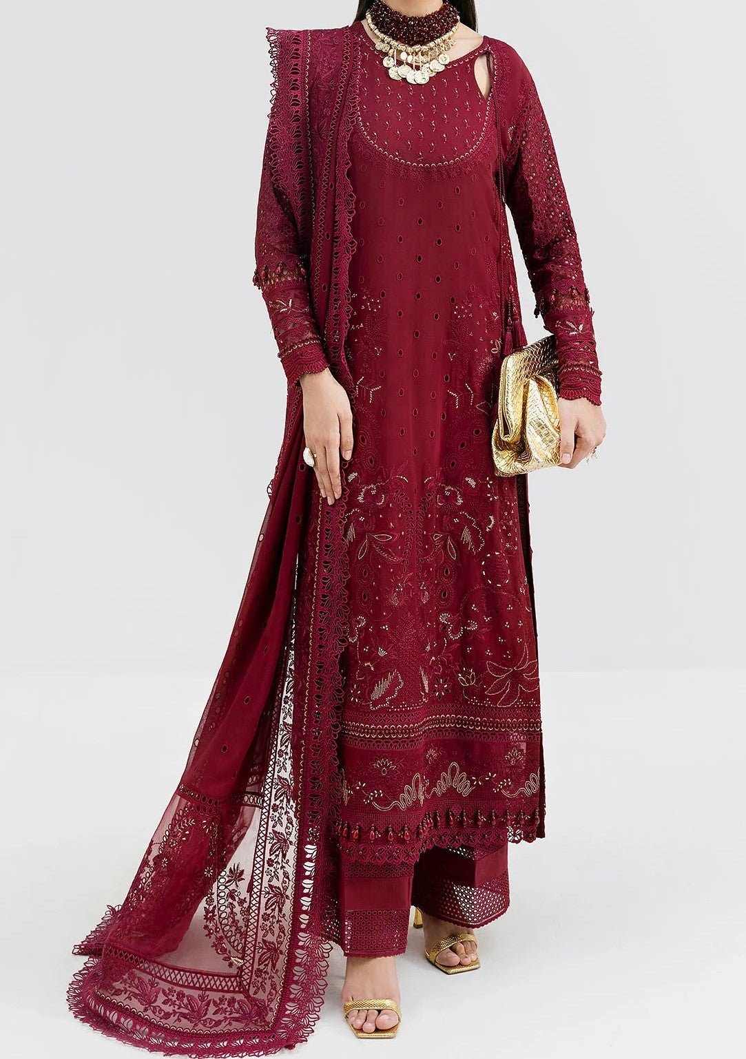 Imrozia Luxe Serene Pakistani Luxury Dress - db29957