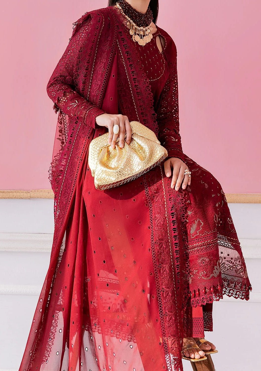 Imrozia Luxe Serene Pakistani Luxury Dress - db29957