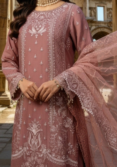 Imrozia Mehr e Mah Pakistani Luxury Chiffon Dress - db30345