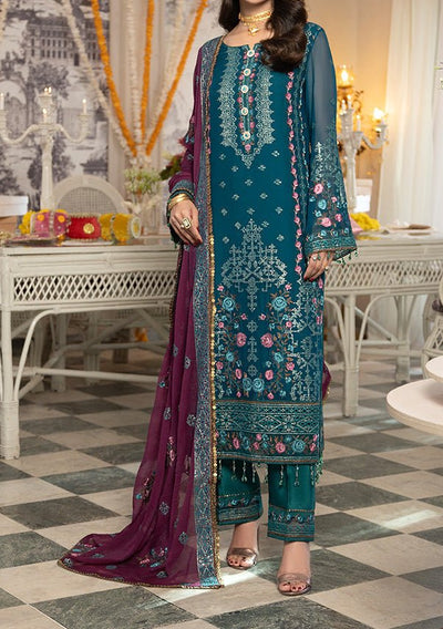 Imrozia Shagun Pakistani Luxury Chiffon Dress - db30251