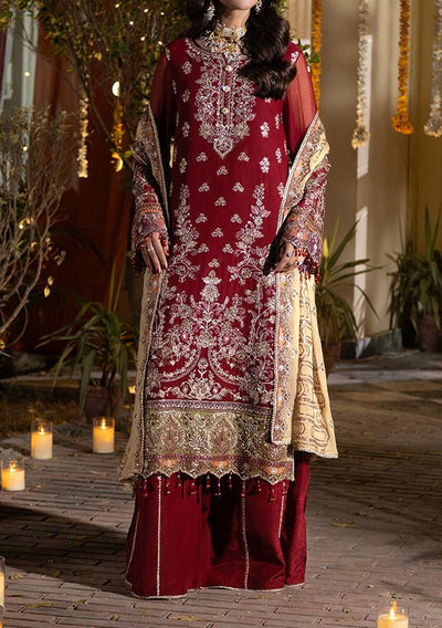 Imrozia Shagun Pakistani Luxury Chiffon Dress - db30250
