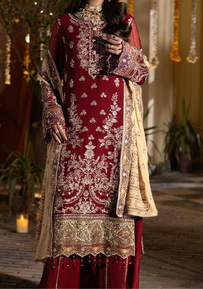 Imrozia Shagun Pakistani Luxury Chiffon Dress - db30250