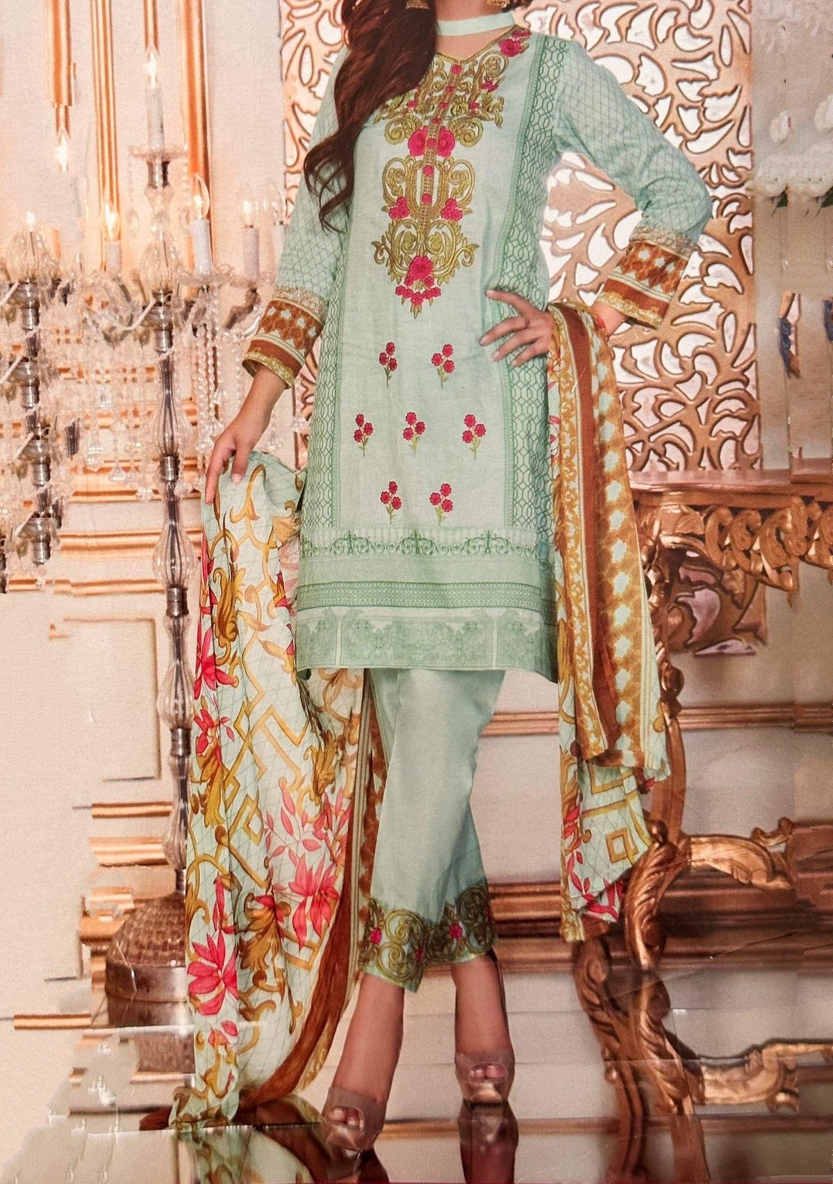 Liali Printed 3 Pieces Lawn Salwar Suit - db25738