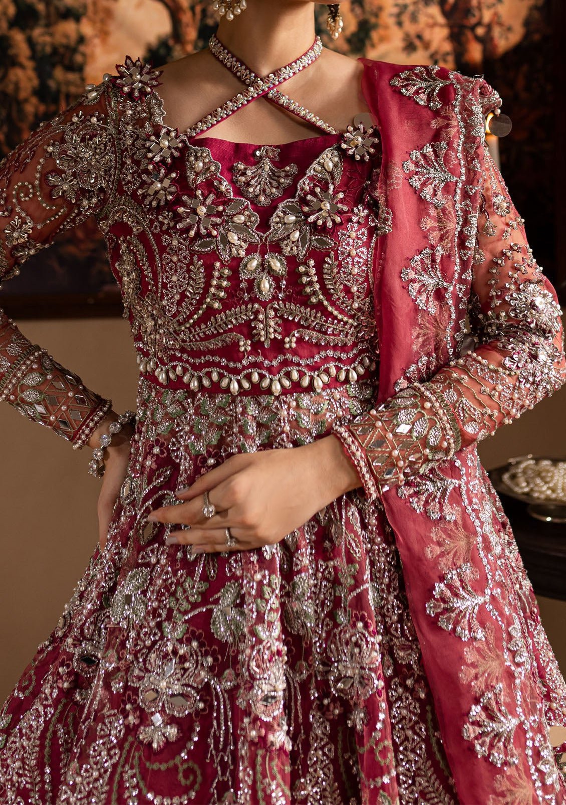 Maria Osama Khan Nayab Pakistani Luxury Anarkali - db27081