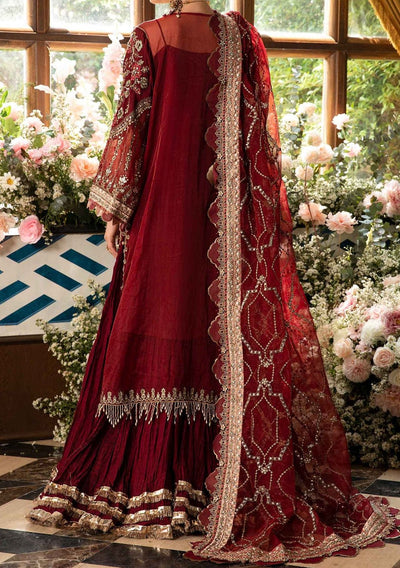 Maria.B Mbroidered Pakistani Luxury Organza Dress - db26295