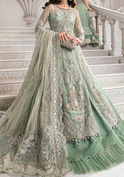 Maria.B Mbroidered Pakistani Organza Anarkali - db26291