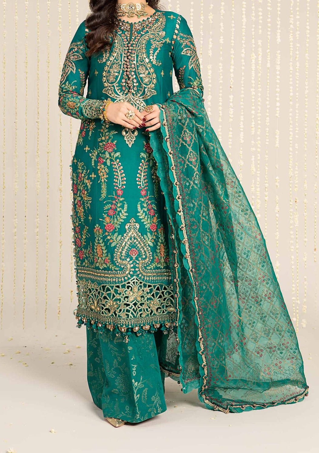 Maria.B Pakistani Luxury Embroidered Dress - db27234