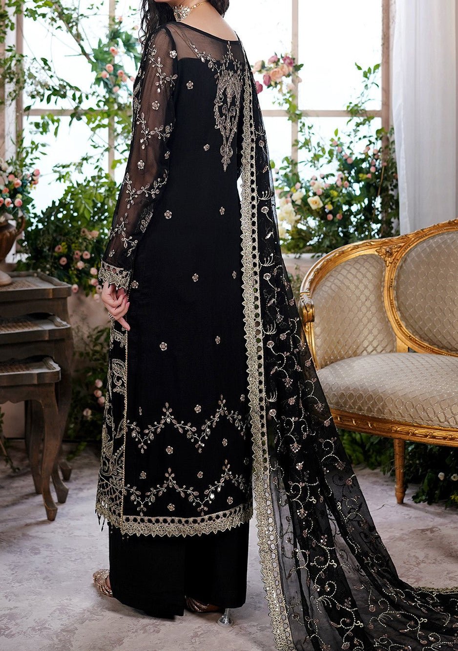 Maryam's Aarzu Pakistani Luxury Chiffon Dress - db27626