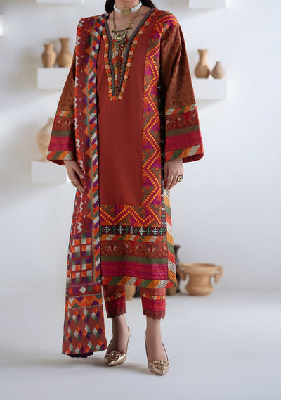 Maryum N Maria Noore Embroidered Khaddar Suit - db30167