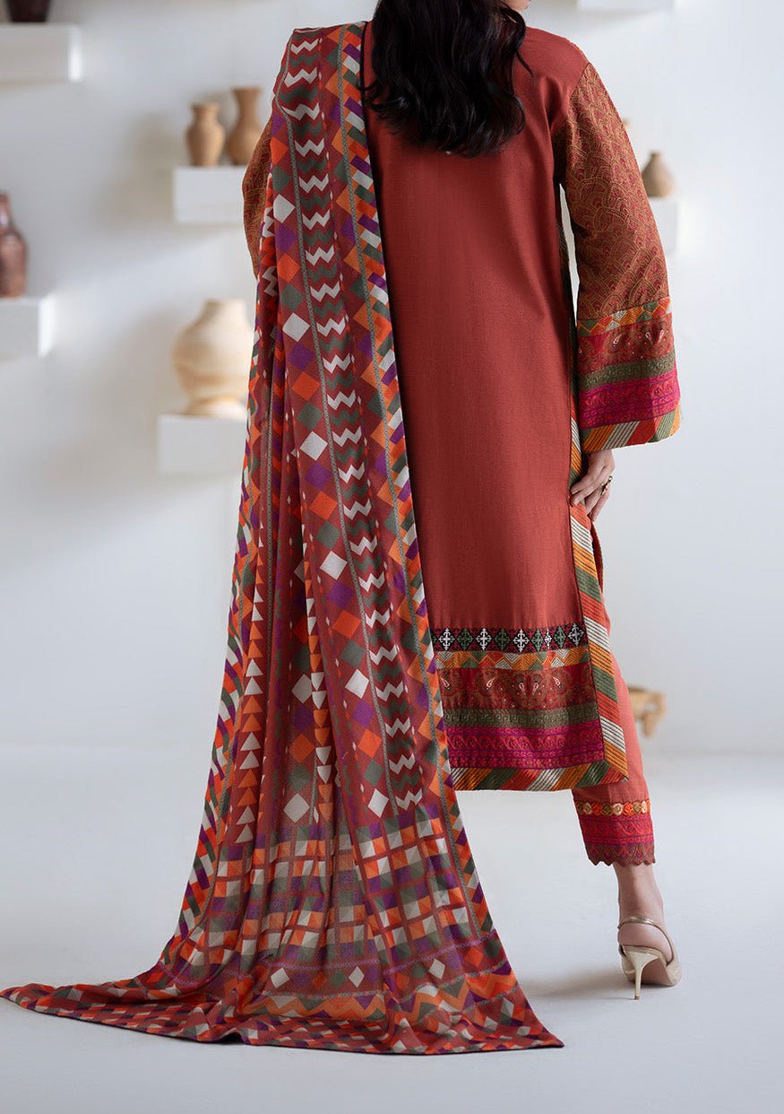 Maryum N Maria Noore Embroidered Khaddar Suit - db30167