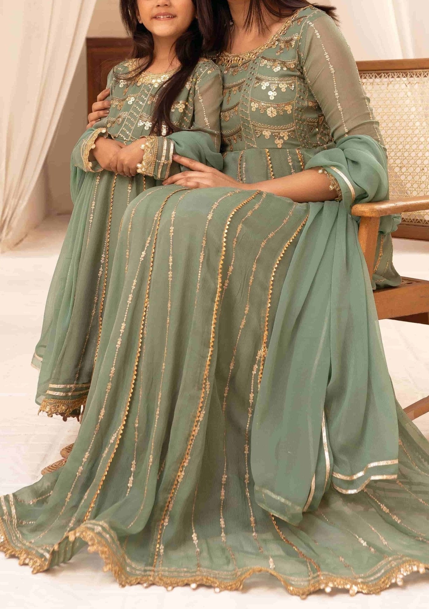 Mother Ready Made Chiffon Anarkali - db25786