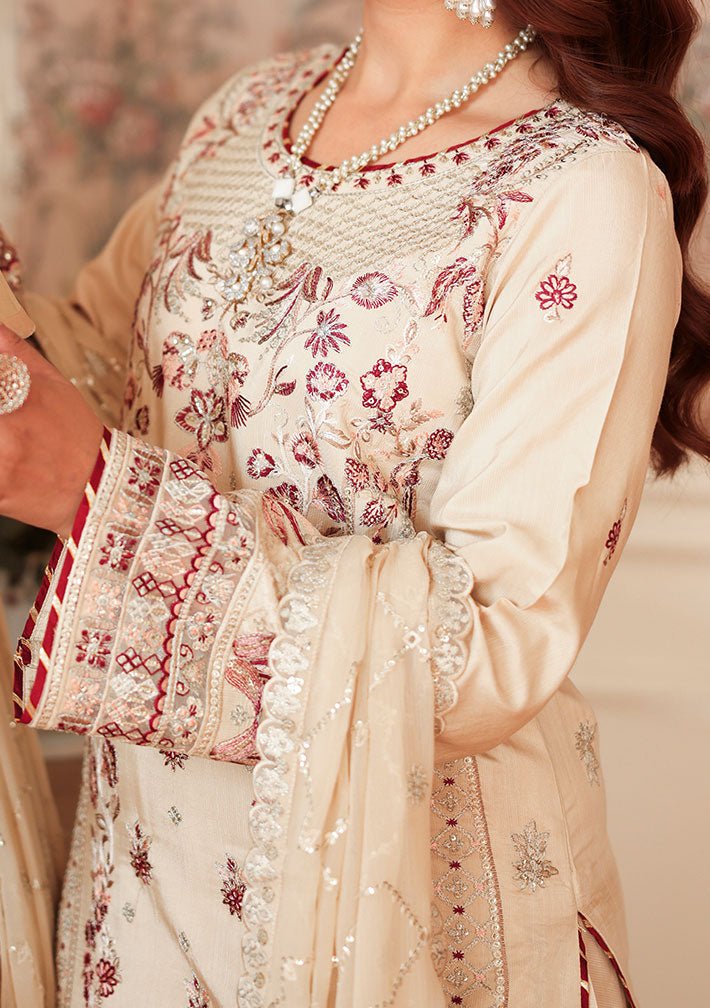 Ramsha Aangan Pakistani Embroidered Silk Dress - db30376