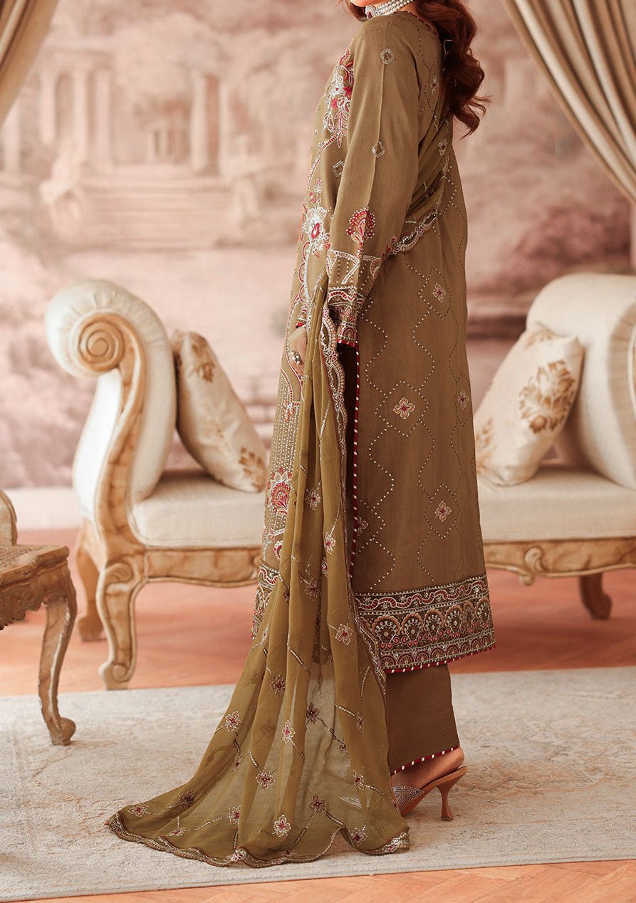Ramsha Aangan Pakistani Embroidered Silk Dress - db30379