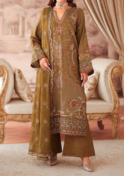 Ramsha Aangan Pakistani Embroidered Silk Dress - db30379
