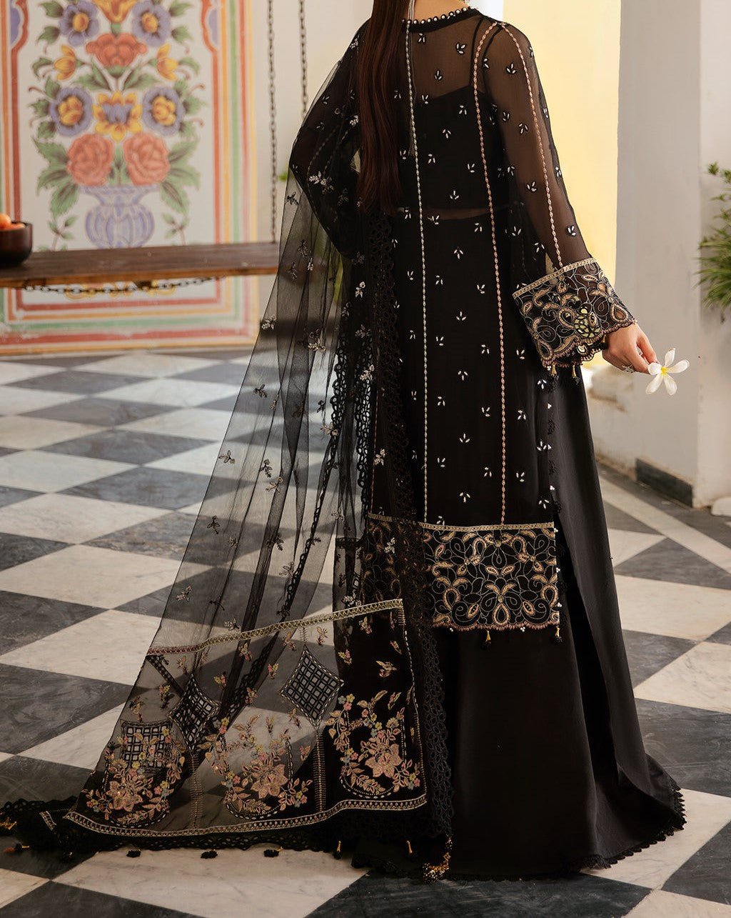 Ramsha Dastak Pakistani Luxury Chiffon Dress - db27550