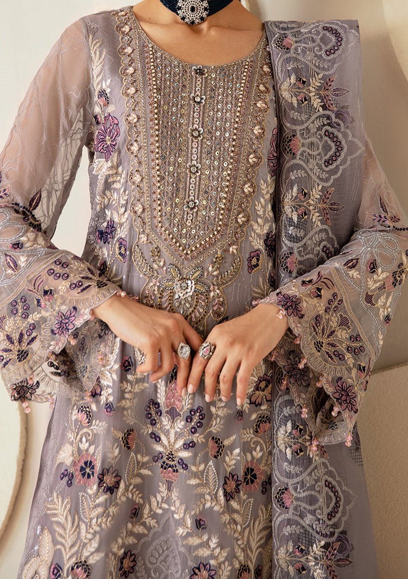 Ramsha Dastoor Pakistani Luxury Chiffon Dress - db27410