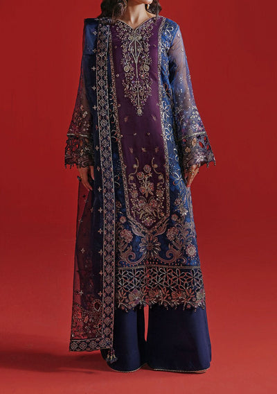 Ramsha Festive Pakistani Luxury Organza Dress - db30324