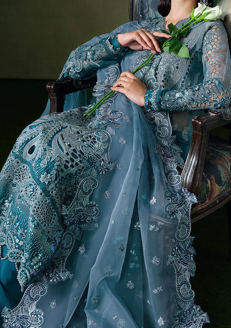 Ramsha Festive Pakistani Luxury Organza Dress - db30326