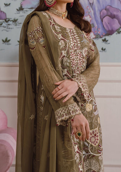 Ramsha Pakistani Embroidered Chiffon Dress - db30155