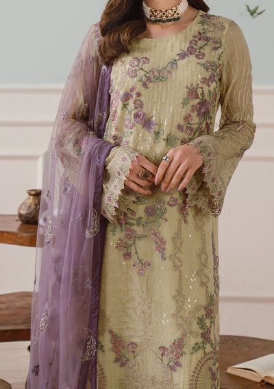 Ramsha Pakistani Embroidered Chiffon Dress - db30157