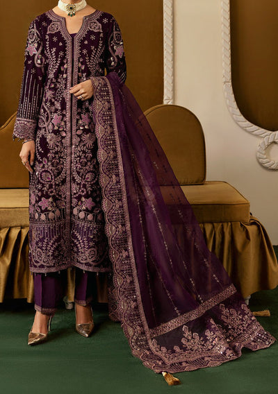 Ramsha Pakistani Luxury Velvet Dress - db27561