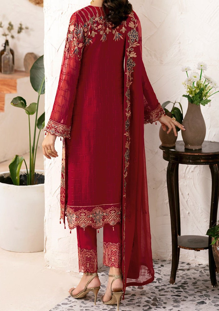 Ramsha Rangoon Pakistani Luxury Chiffon Dress - db26793