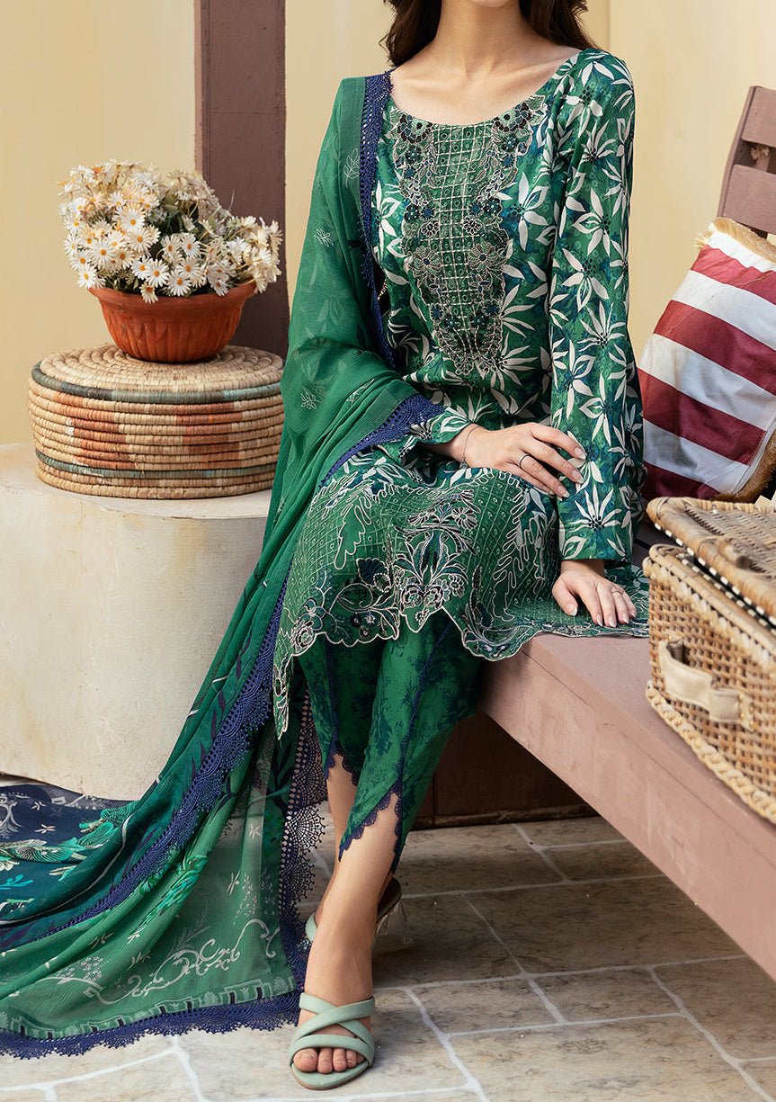 Ramsha Rangrez Embroidered Printed Lawn Dress - db26565