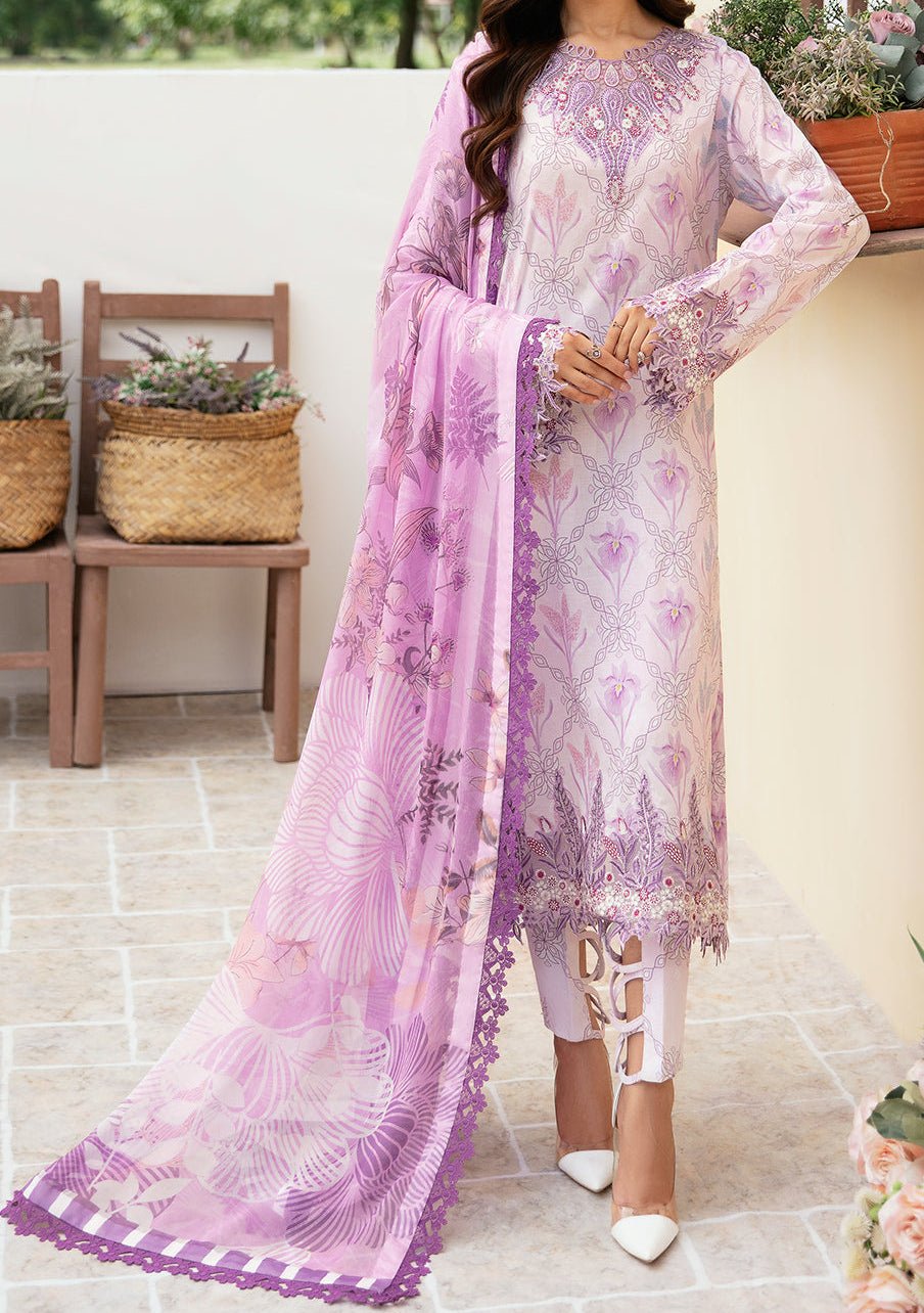 Ramsha Rangrez Embroidered Printed Lawn Dress - db26562