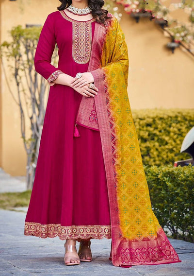 Rangoon Gunjan Readymade Silk Dress - db27038