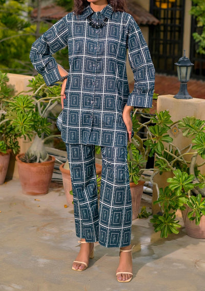 Saphron Digital Printed Ready Made Co - Ords - db30177