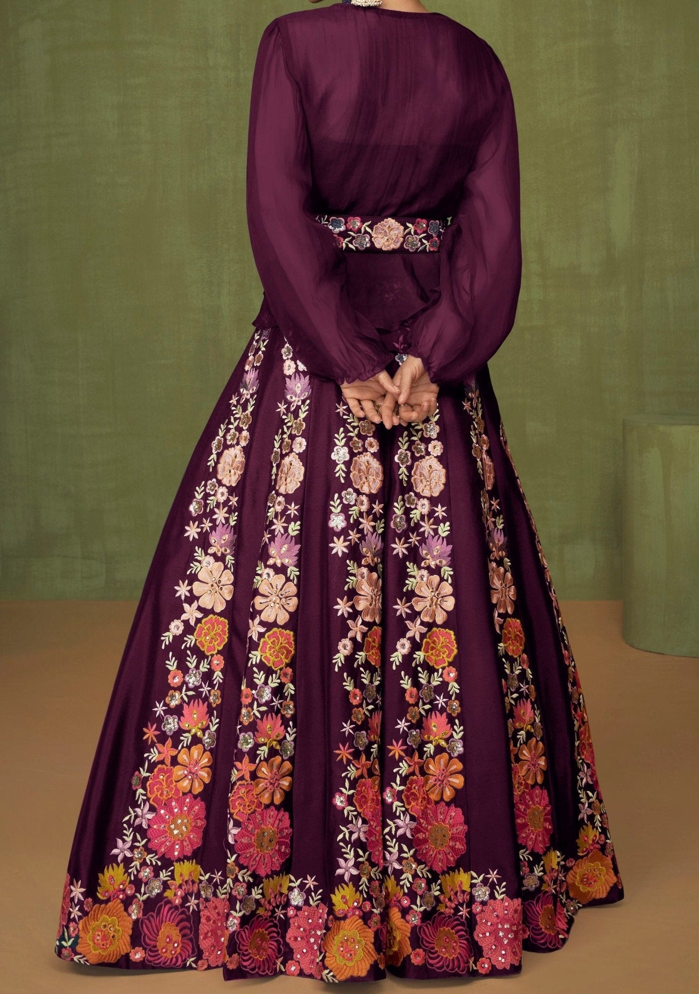 Aashirwad Violet Party Wear Lehenga Suit - db21748