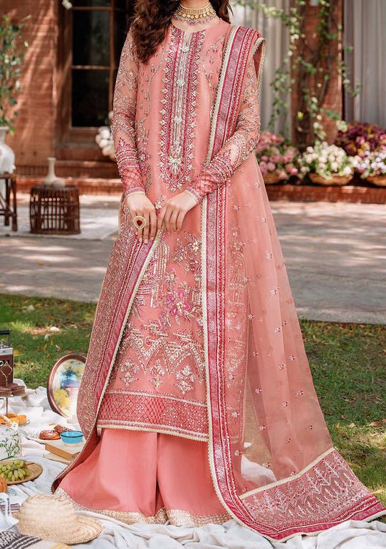 Akbar Aslam Mehrbano Pakistani Luxury Organza Dress - db24736