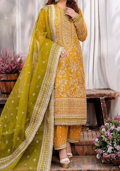 Akbar Aslam Rohi Pakistani Luxury Organza Dress - db24733