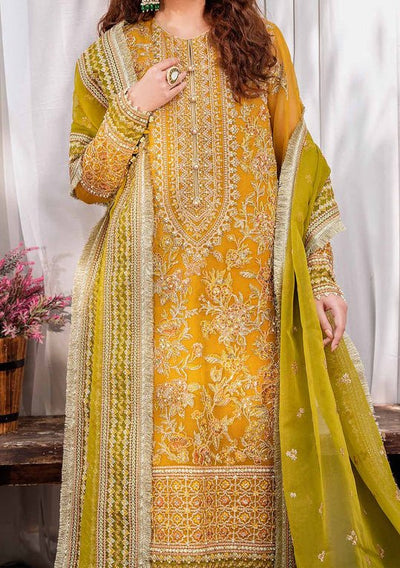 Akbar Aslam Rohi Pakistani Luxury Organza Dress - db24733