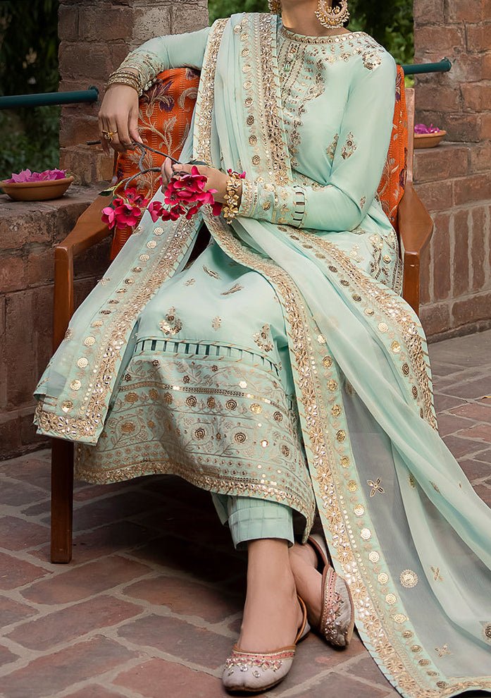 Asim Jofa Shadow Pakistani Lawn Silk Dress - db23277