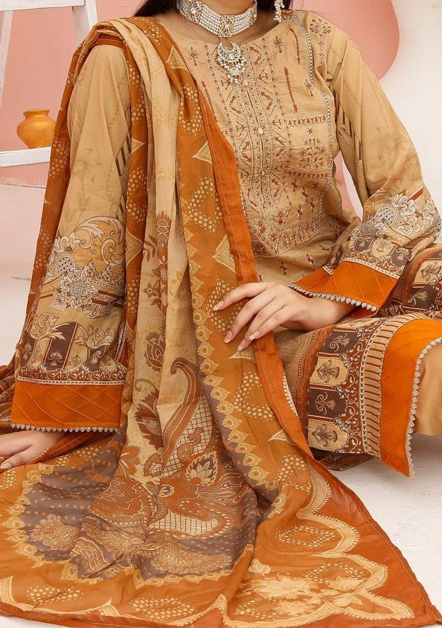 Bin Hameed Abia Ready Made Embroidered Lawn Dress - db25364