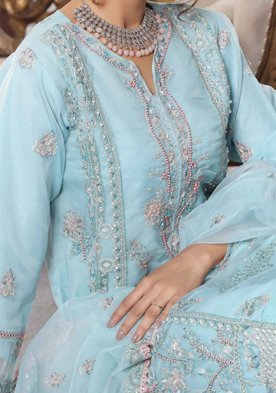 Bin Hameed Hadiya Heavy Embroidered Organza Dress - db25196