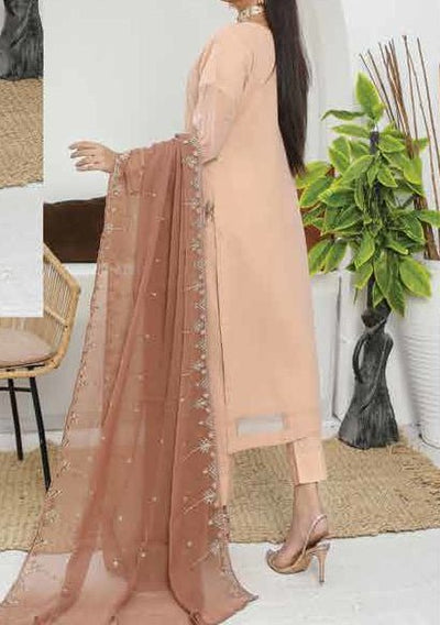 Bin Hameed Hoorain Heavy Embroidered Chiffon Dress - db25425