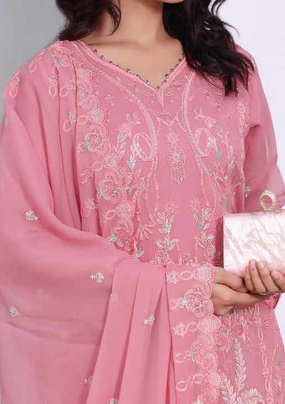 Bin Hameed Maahirah Heavy Embroidered Chiffon Dress - db25142