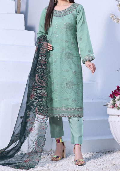 Bin Hameed Rameen Heavy Embroidered Chiffon Dress - db25324