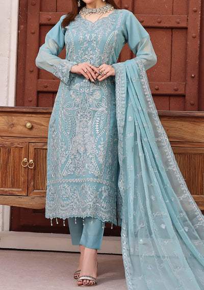 Bin Hameed Ranika Heavy Embroidered Chiffon Dress - db25043